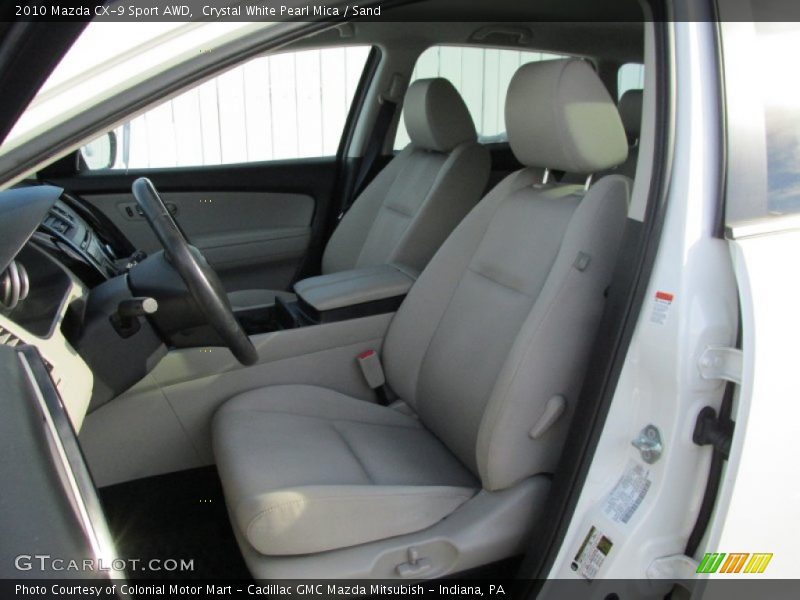 Crystal White Pearl Mica / Sand 2010 Mazda CX-9 Sport AWD