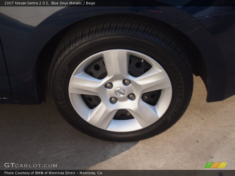 Blue Onyx Metallic / Beige 2007 Nissan Sentra 2.0 S