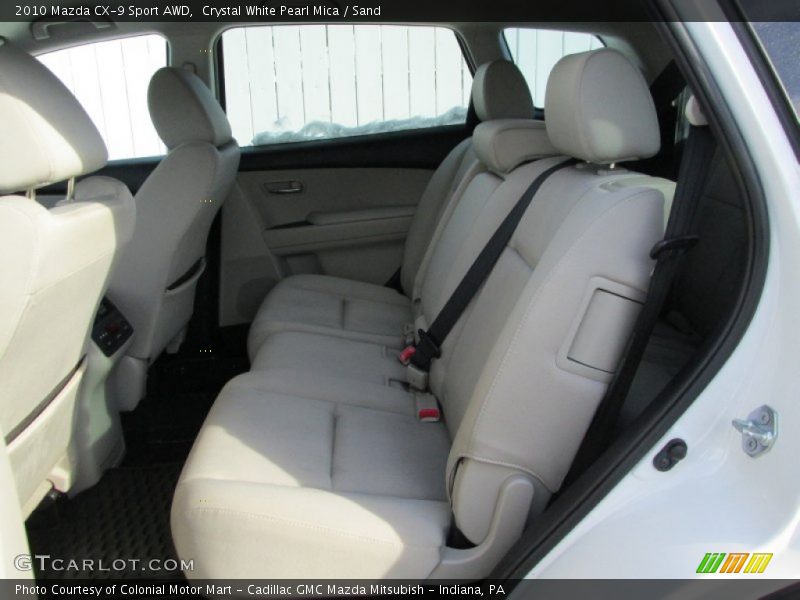 Crystal White Pearl Mica / Sand 2010 Mazda CX-9 Sport AWD