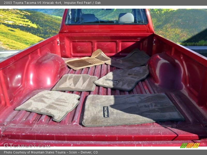 Impulse Red Pearl / Oak 2003 Toyota Tacoma V6 Xtracab 4x4