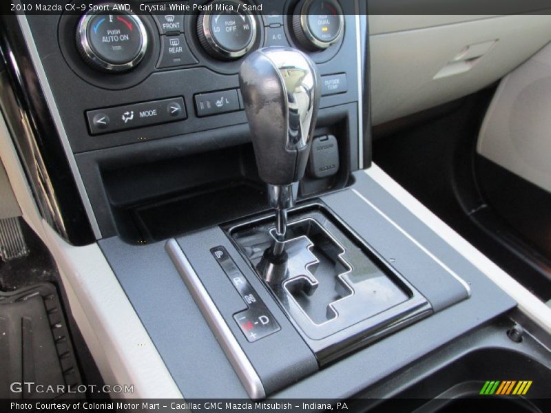 Crystal White Pearl Mica / Sand 2010 Mazda CX-9 Sport AWD