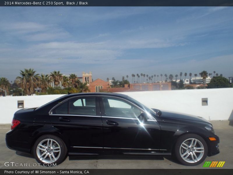 Black / Black 2014 Mercedes-Benz C 250 Sport