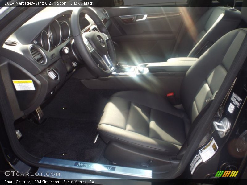 Black / Black 2014 Mercedes-Benz C 250 Sport