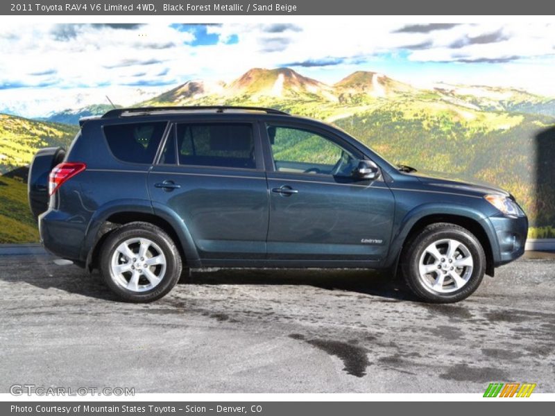 Black Forest Metallic / Sand Beige 2011 Toyota RAV4 V6 Limited 4WD