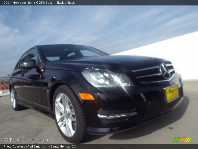 Black / Black 2014 Mercedes-Benz C 250 Sport