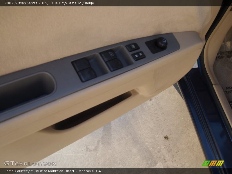 Blue Onyx Metallic / Beige 2007 Nissan Sentra 2.0 S