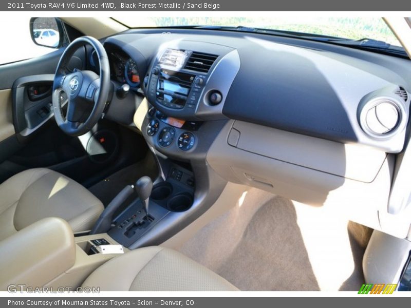 Black Forest Metallic / Sand Beige 2011 Toyota RAV4 V6 Limited 4WD