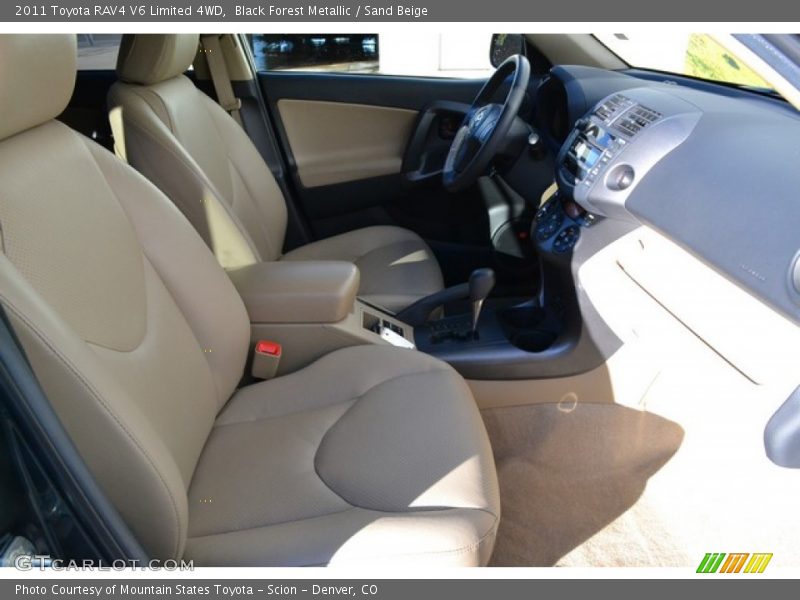 Black Forest Metallic / Sand Beige 2011 Toyota RAV4 V6 Limited 4WD