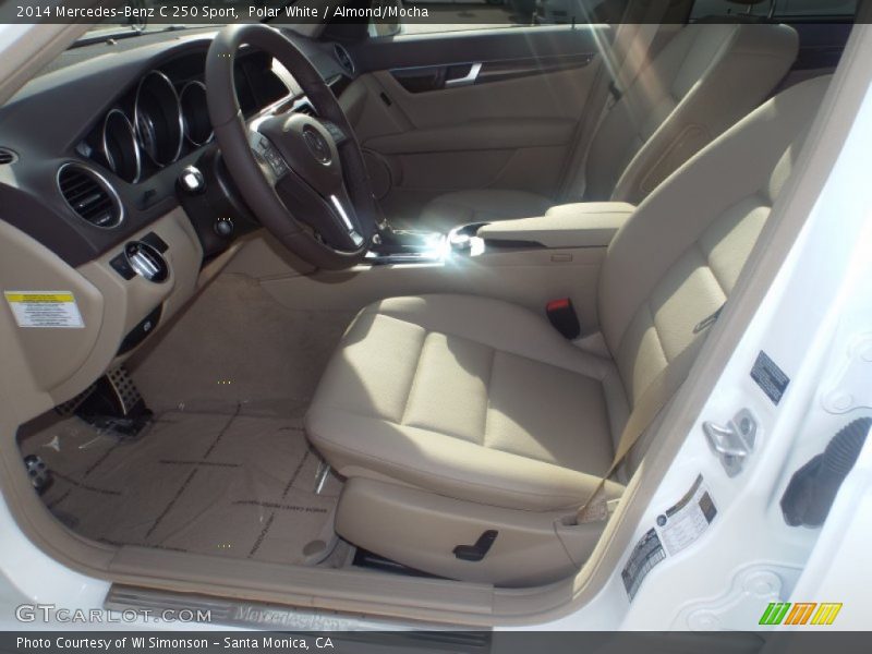 Polar White / Almond/Mocha 2014 Mercedes-Benz C 250 Sport