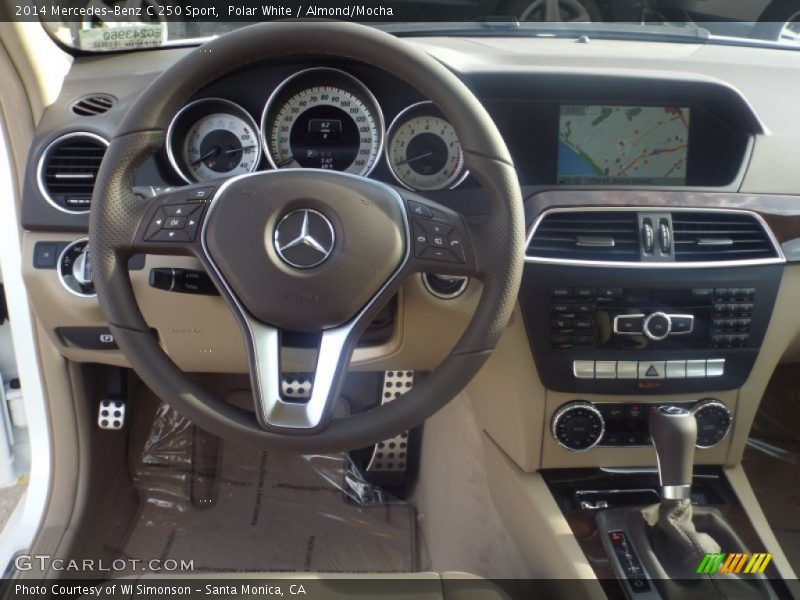Polar White / Almond/Mocha 2014 Mercedes-Benz C 250 Sport
