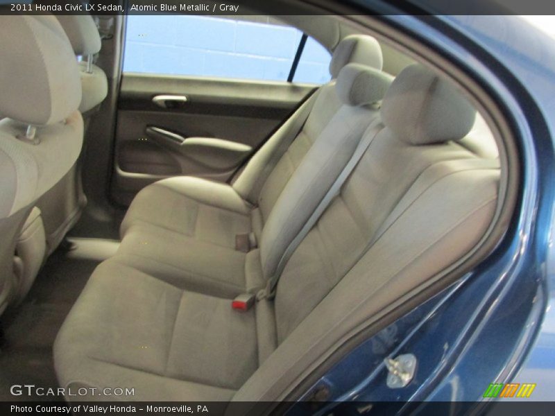 Atomic Blue Metallic / Gray 2011 Honda Civic LX Sedan