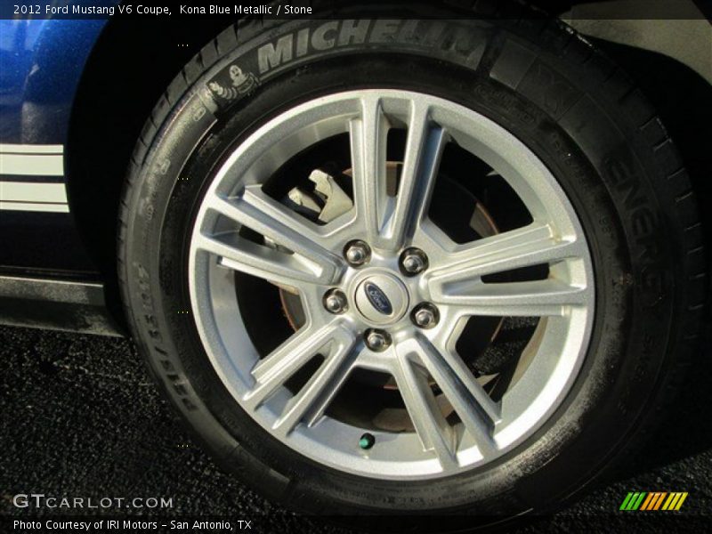 Kona Blue Metallic / Stone 2012 Ford Mustang V6 Coupe