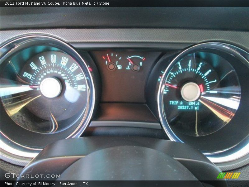Kona Blue Metallic / Stone 2012 Ford Mustang V6 Coupe