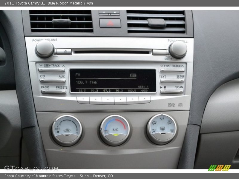 Blue Ribbon Metallic / Ash 2011 Toyota Camry LE