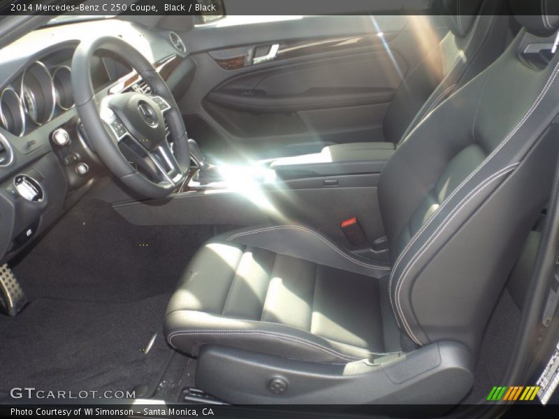 Black / Black 2014 Mercedes-Benz C 250 Coupe