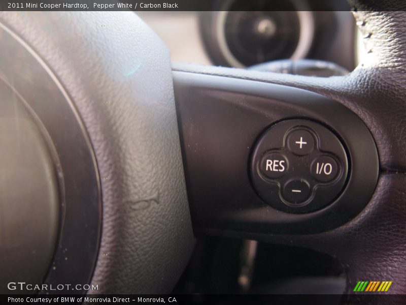 Pepper White / Carbon Black 2011 Mini Cooper Hardtop