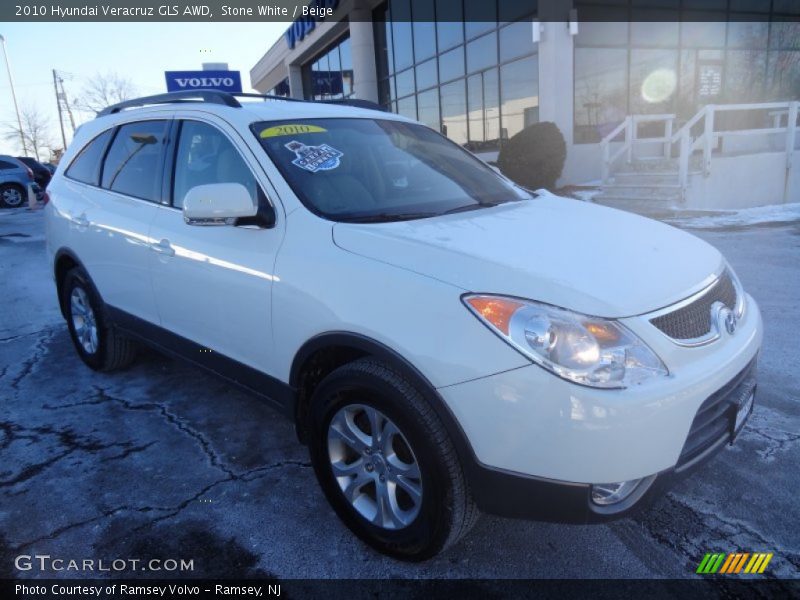 Stone White / Beige 2010 Hyundai Veracruz GLS AWD