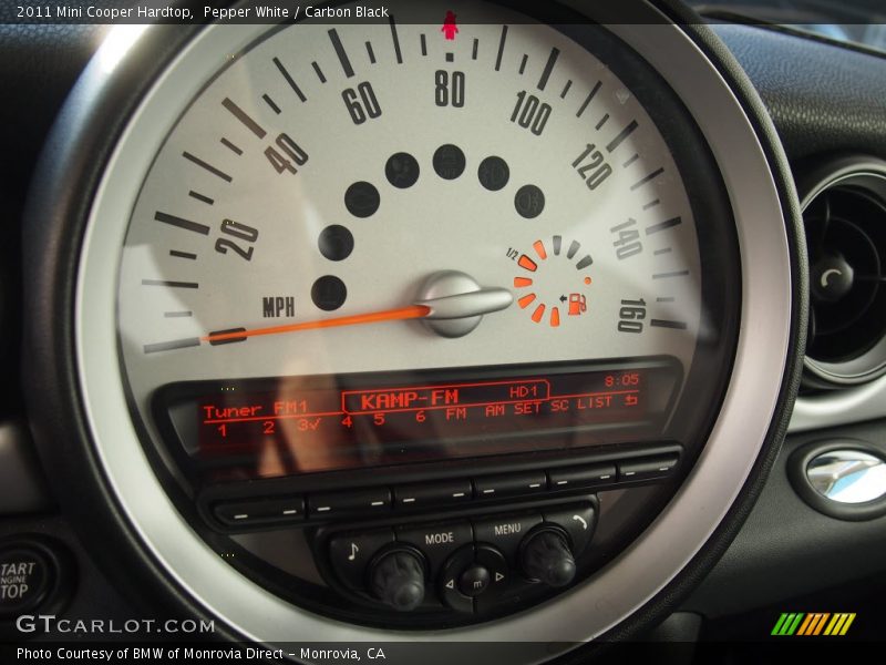 Pepper White / Carbon Black 2011 Mini Cooper Hardtop