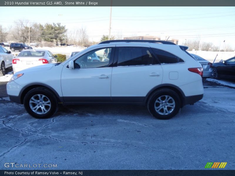 Stone White / Beige 2010 Hyundai Veracruz GLS AWD