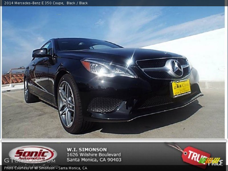 Black / Black 2014 Mercedes-Benz E 350 Coupe