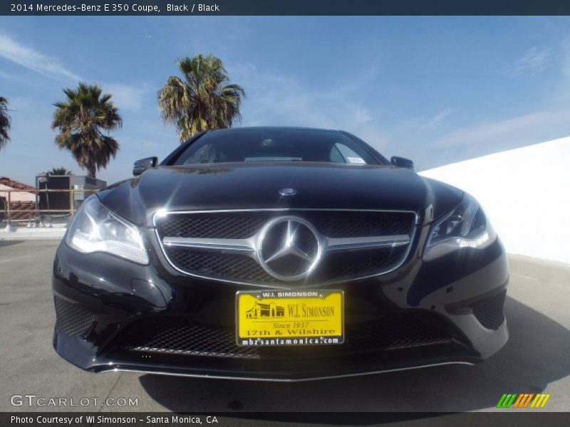 Black / Black 2014 Mercedes-Benz E 350 Coupe