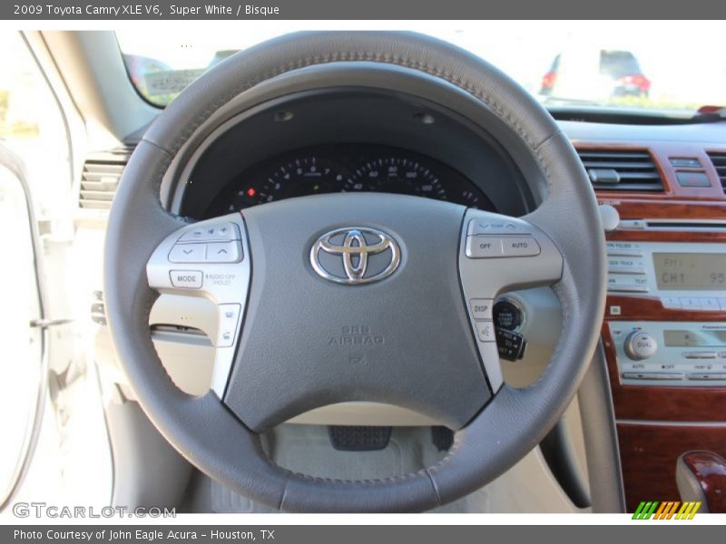 Super White / Bisque 2009 Toyota Camry XLE V6