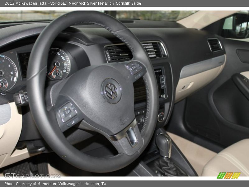 Moonrock Silver Metallic / Cornsilk Beige 2013 Volkswagen Jetta Hybrid SE