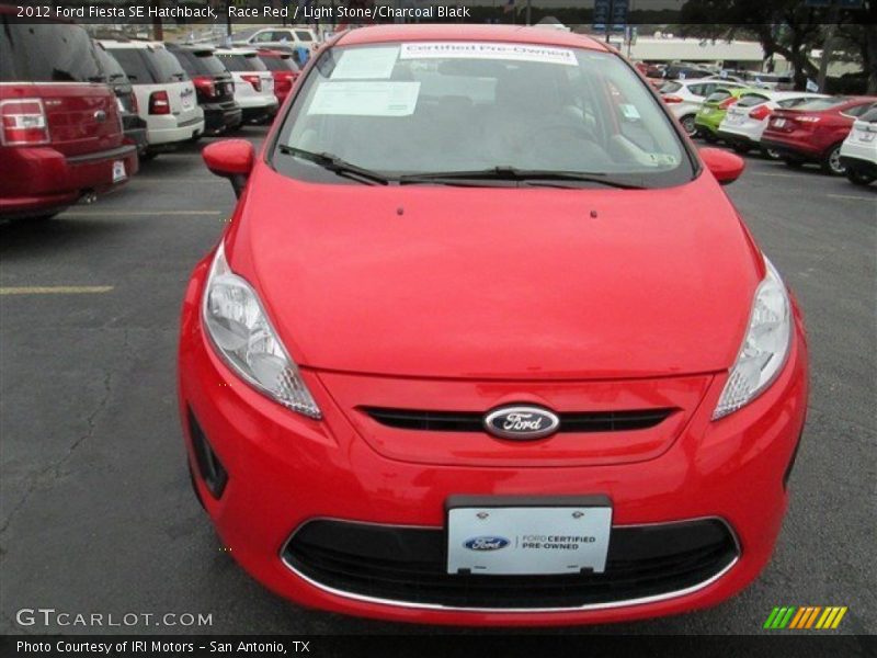 Race Red / Light Stone/Charcoal Black 2012 Ford Fiesta SE Hatchback