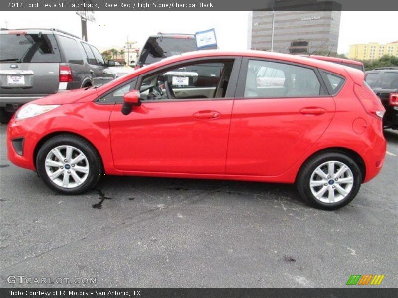 Race Red / Light Stone/Charcoal Black 2012 Ford Fiesta SE Hatchback