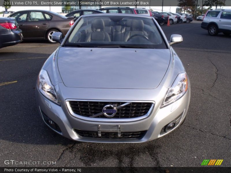 Electric Silver Metallic / Soverign Hide Off Black Leather/Off Black 2011 Volvo C70 T5
