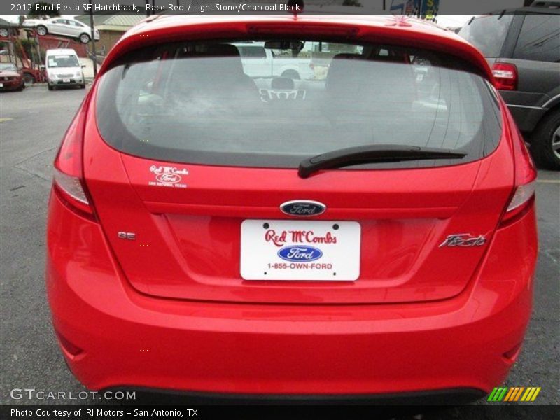 Race Red / Light Stone/Charcoal Black 2012 Ford Fiesta SE Hatchback