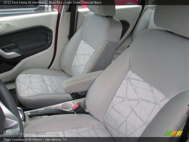 Race Red / Light Stone/Charcoal Black 2012 Ford Fiesta SE Hatchback