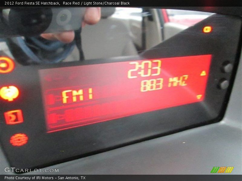 Race Red / Light Stone/Charcoal Black 2012 Ford Fiesta SE Hatchback