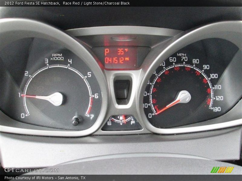 Race Red / Light Stone/Charcoal Black 2012 Ford Fiesta SE Hatchback