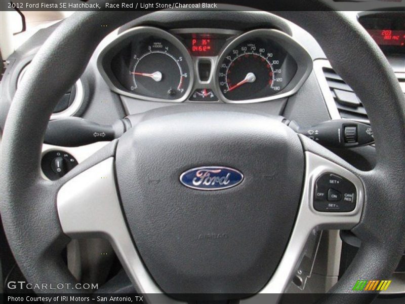 Race Red / Light Stone/Charcoal Black 2012 Ford Fiesta SE Hatchback