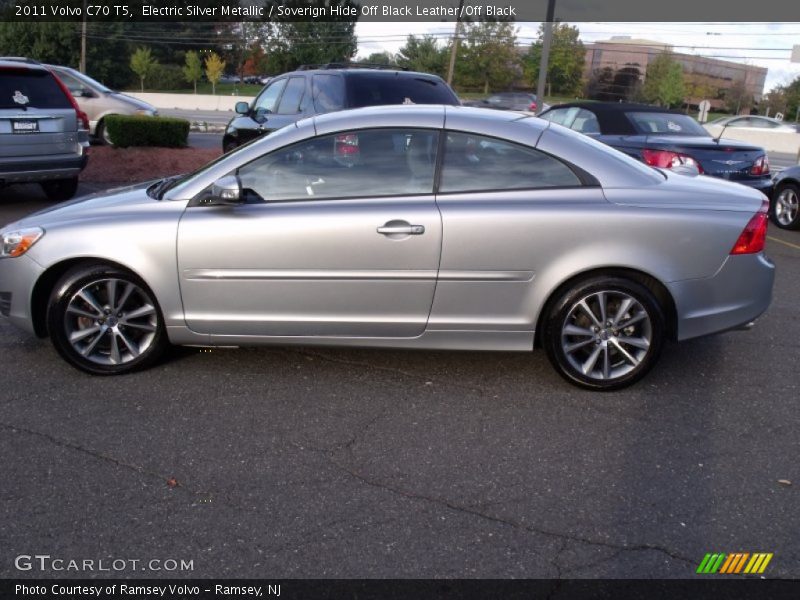 Electric Silver Metallic / Soverign Hide Off Black Leather/Off Black 2011 Volvo C70 T5