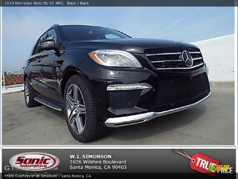 Black / Black 2014 Mercedes-Benz ML 63 AMG