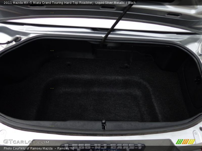 Liquid Silver Metallic / Black 2011 Mazda MX-5 Miata Grand Touring Hard Top Roadster
