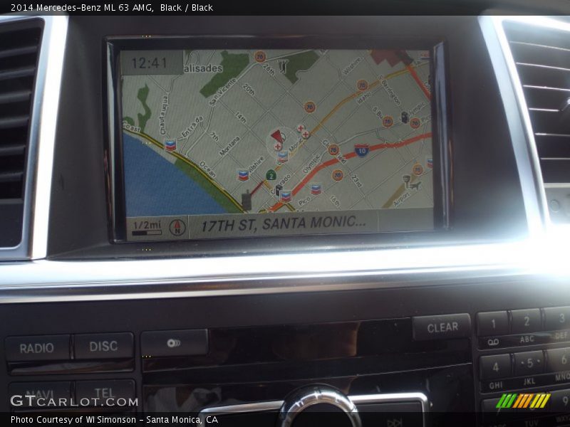 Navigation of 2014 ML 63 AMG