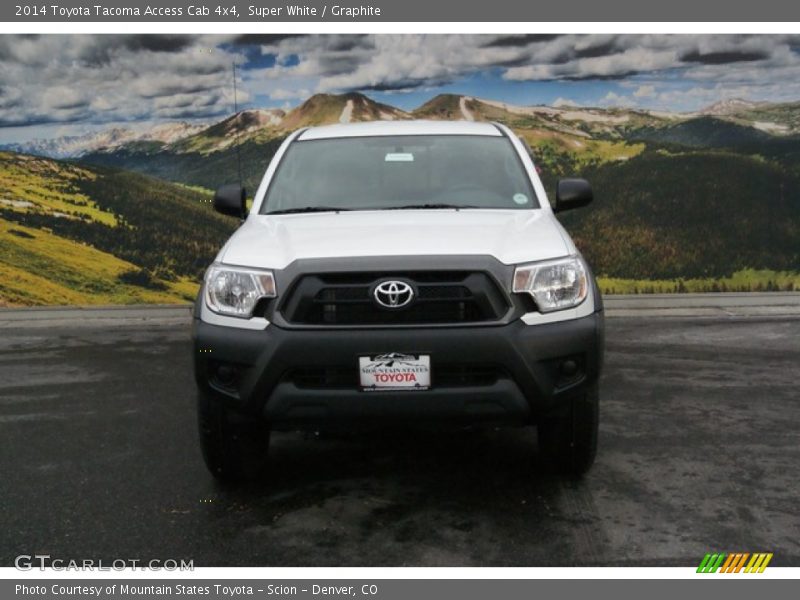 Super White / Graphite 2014 Toyota Tacoma Access Cab 4x4
