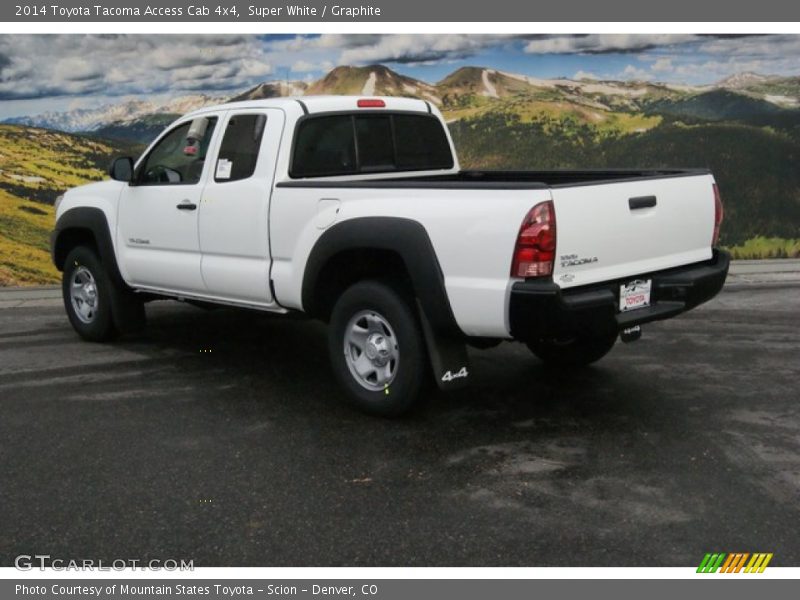 Super White / Graphite 2014 Toyota Tacoma Access Cab 4x4