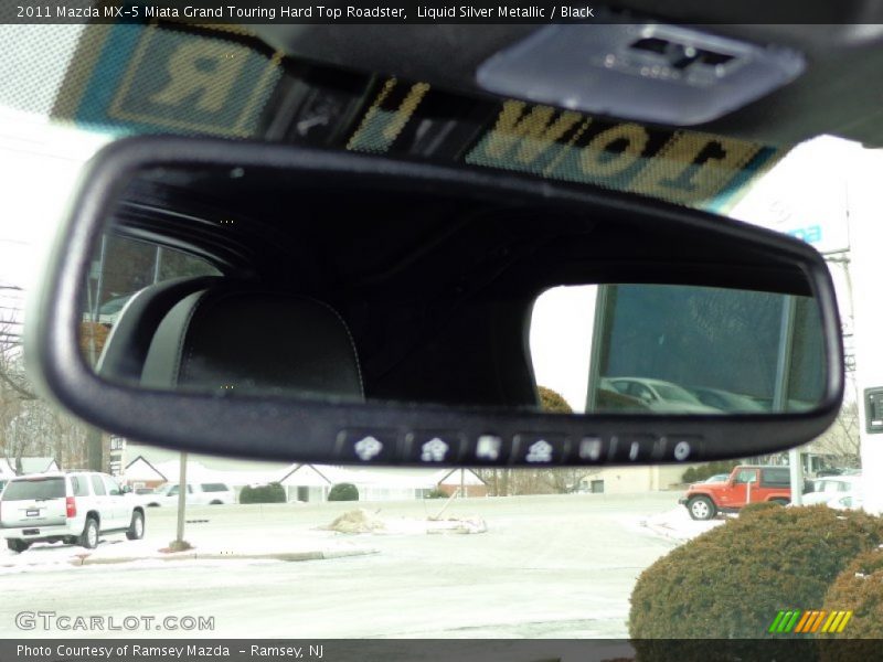 Liquid Silver Metallic / Black 2011 Mazda MX-5 Miata Grand Touring Hard Top Roadster