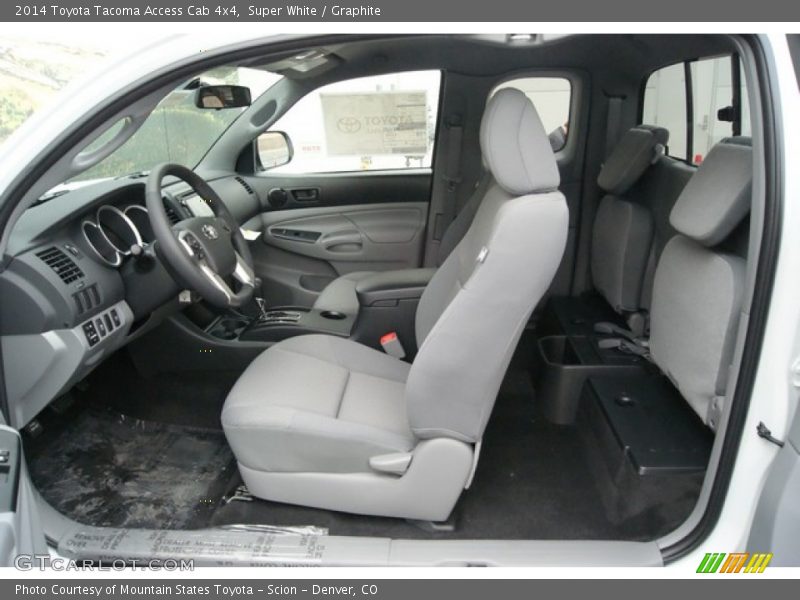 Super White / Graphite 2014 Toyota Tacoma Access Cab 4x4