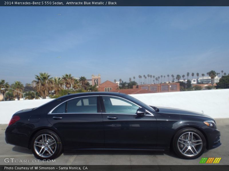 Anthracite Blue Metallic / Black 2014 Mercedes-Benz S 550 Sedan