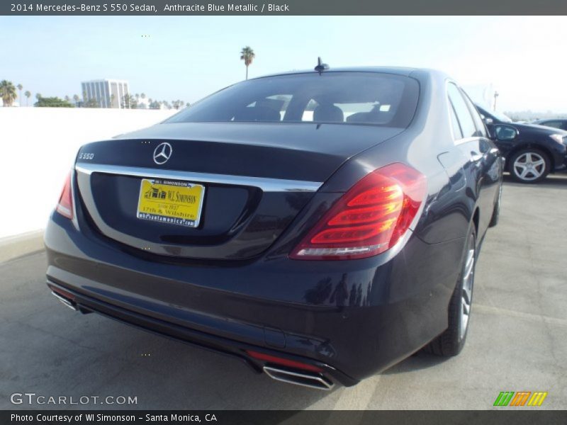 Anthracite Blue Metallic / Black 2014 Mercedes-Benz S 550 Sedan