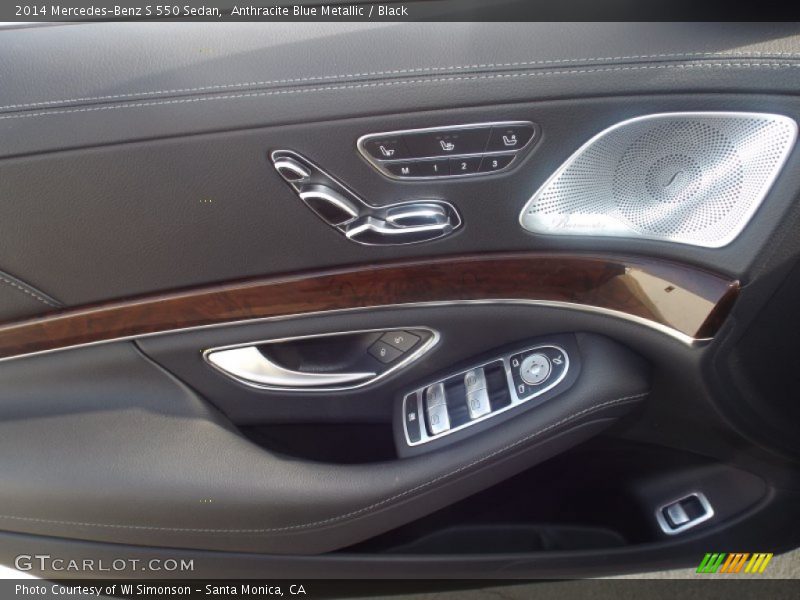 Anthracite Blue Metallic / Black 2014 Mercedes-Benz S 550 Sedan