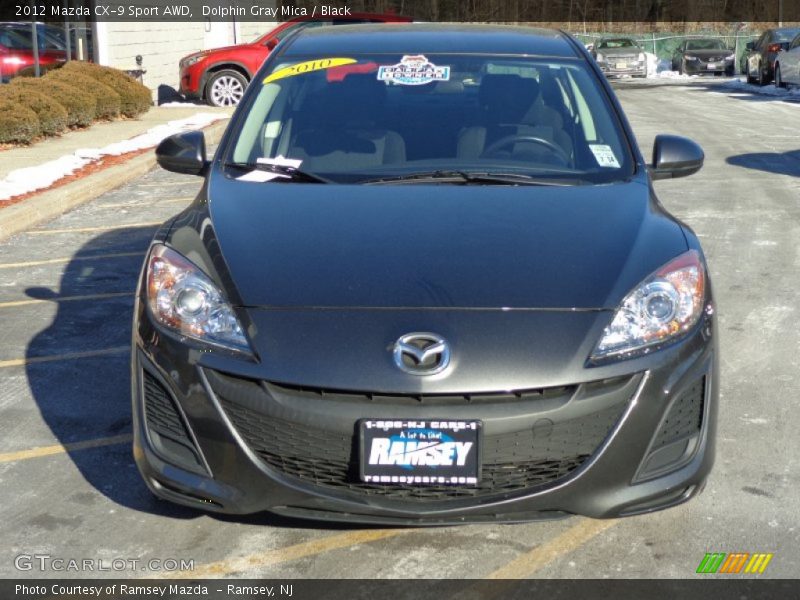 Dolphin Gray Mica / Black 2012 Mazda CX-9 Sport AWD