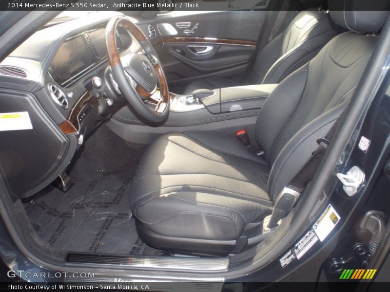 Anthracite Blue Metallic / Black 2014 Mercedes-Benz S 550 Sedan