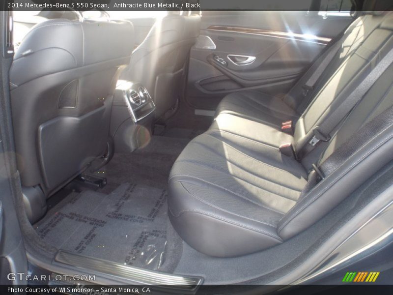 Anthracite Blue Metallic / Black 2014 Mercedes-Benz S 550 Sedan