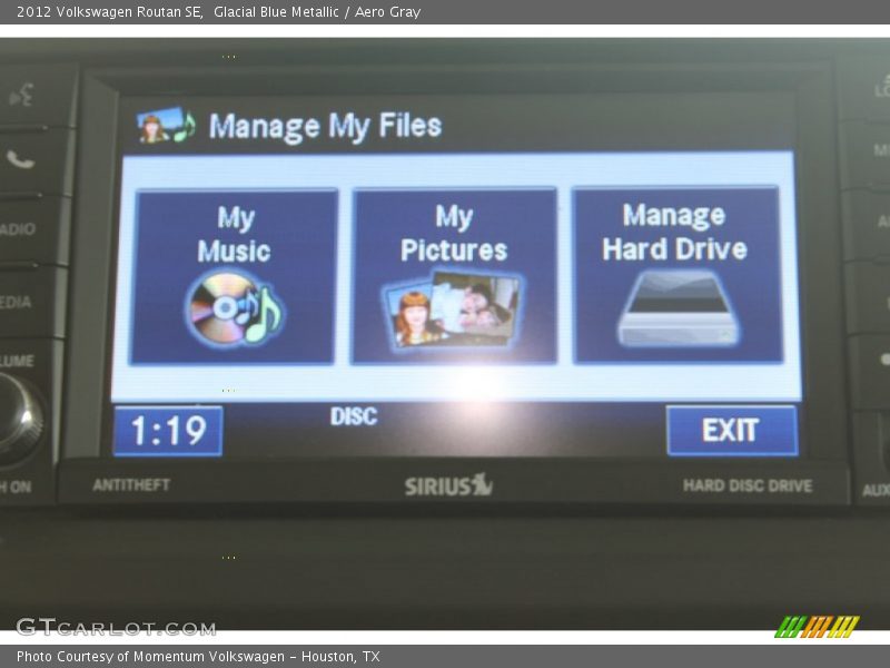 Glacial Blue Metallic / Aero Gray 2012 Volkswagen Routan SE